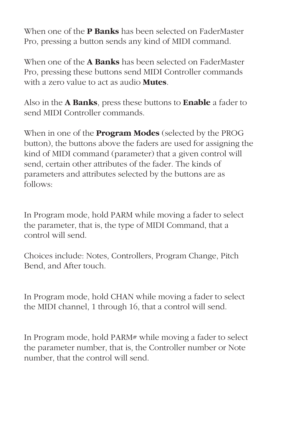 JLCooper FaderMaster Pro User Manual | Page 8 / 78