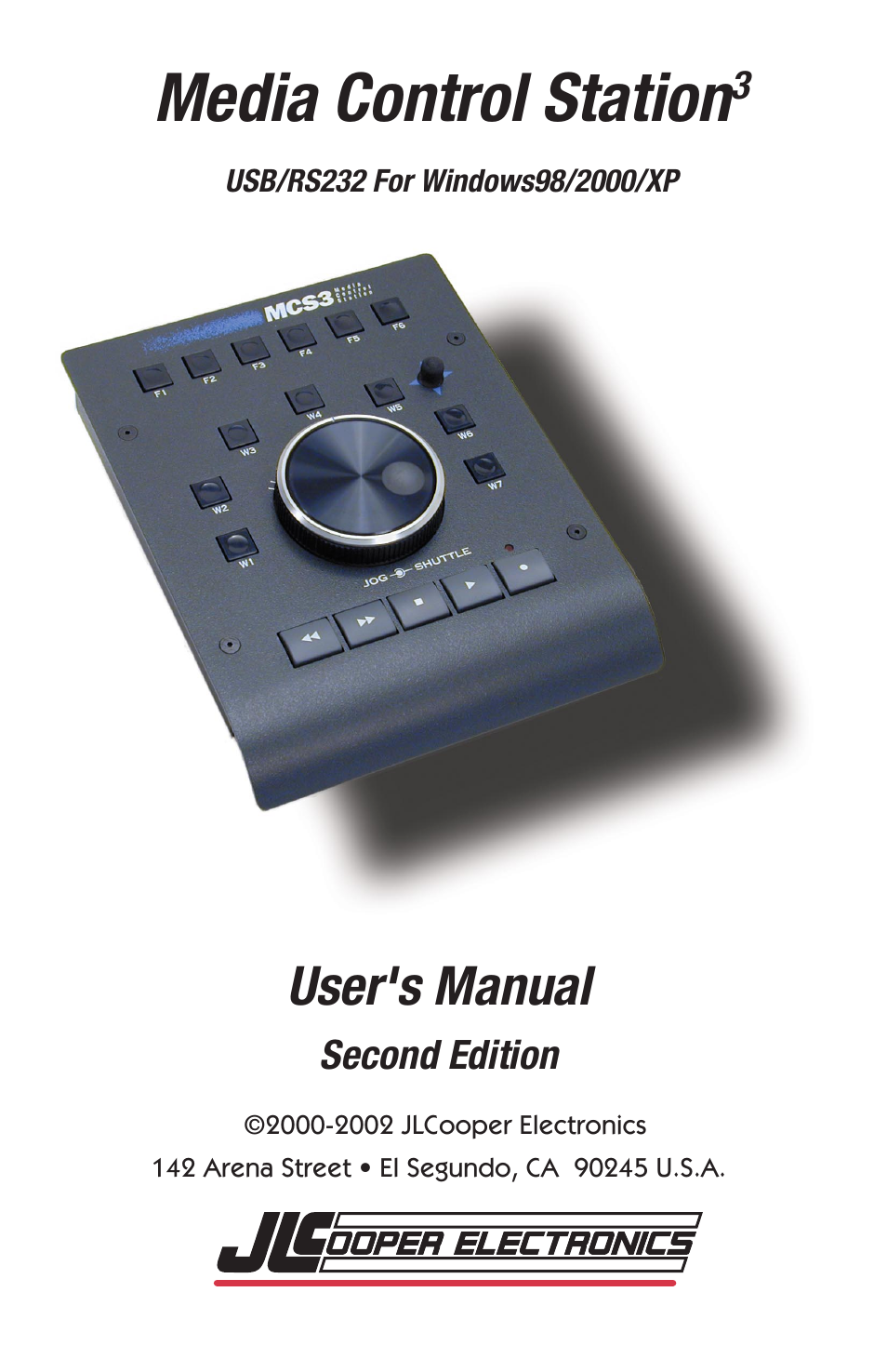 JLCooper MCS3 USB User Manual | 39 pages
