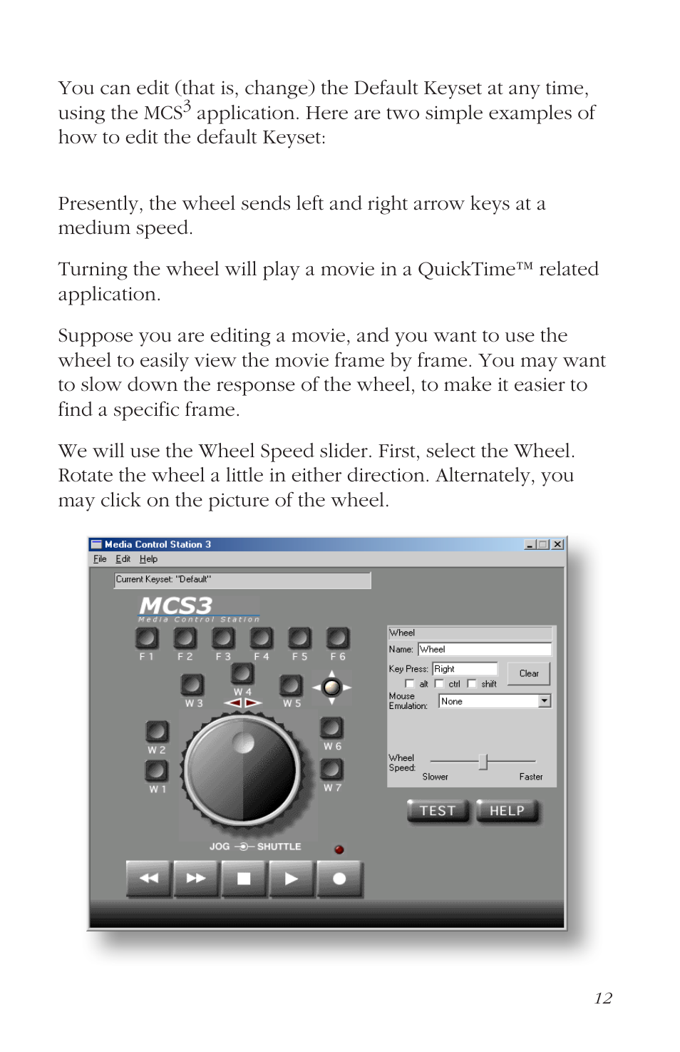 Editing the default keyset | JLCooper MCS3 USB User Manual | Page 12 / 39