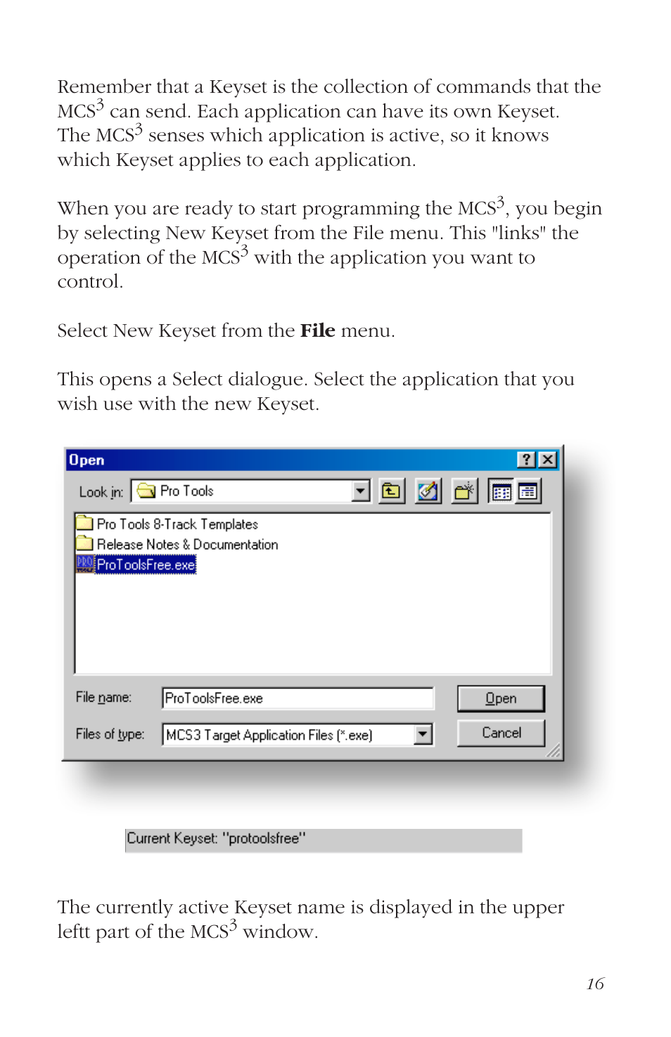 Creating a new keyset | JLCooper MCS3 USB User Manual | Page 16 / 39