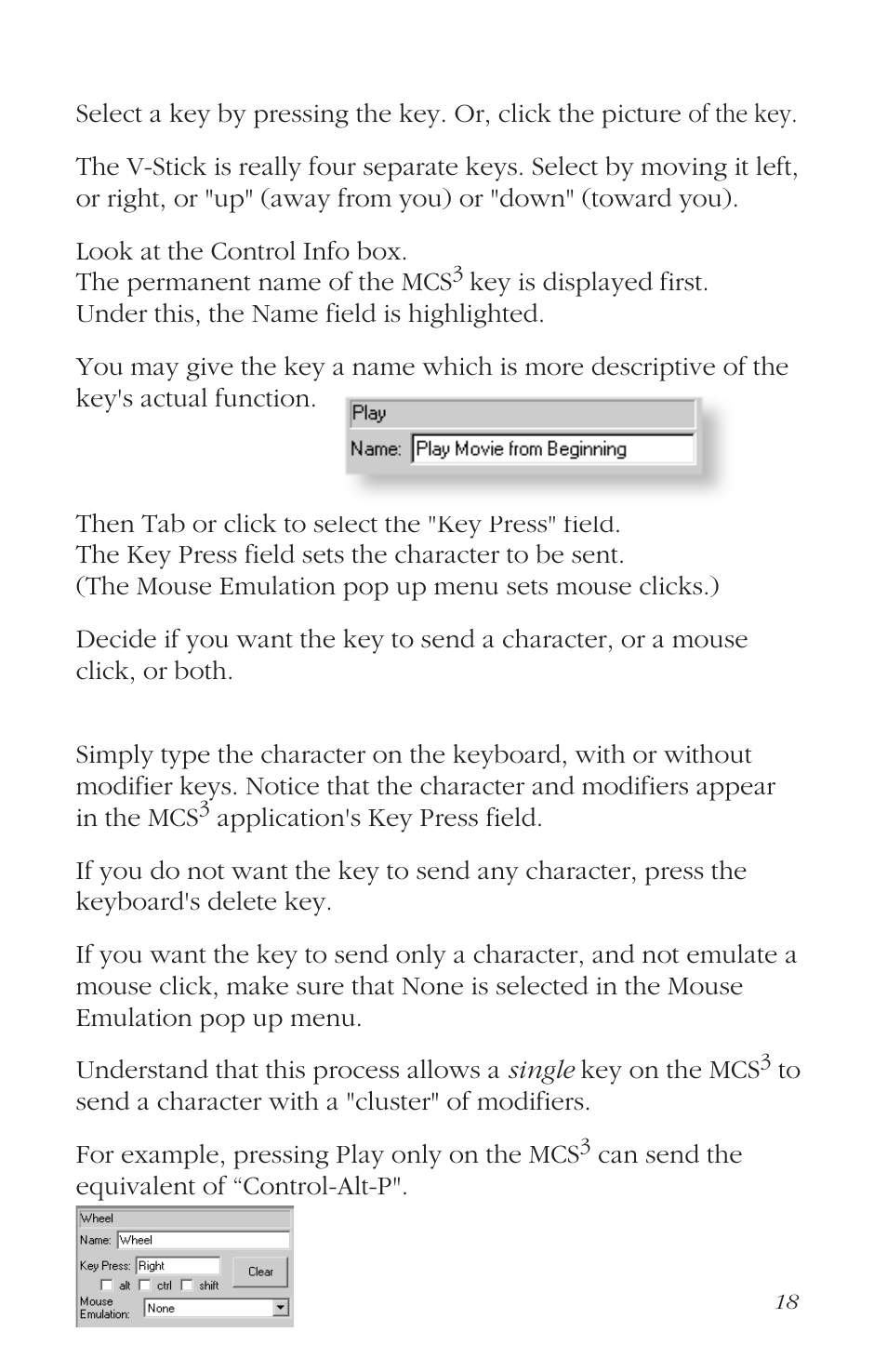 Assigning the keys and v-stick | JLCooper MCS3 USB User Manual | Page 18 / 39