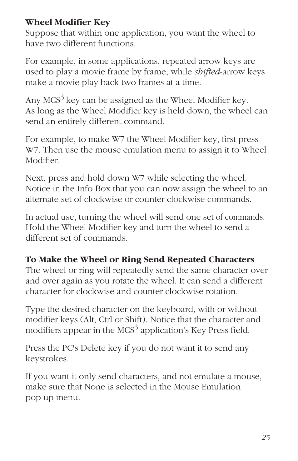 JLCooper MCS3 USB User Manual | Page 25 / 39