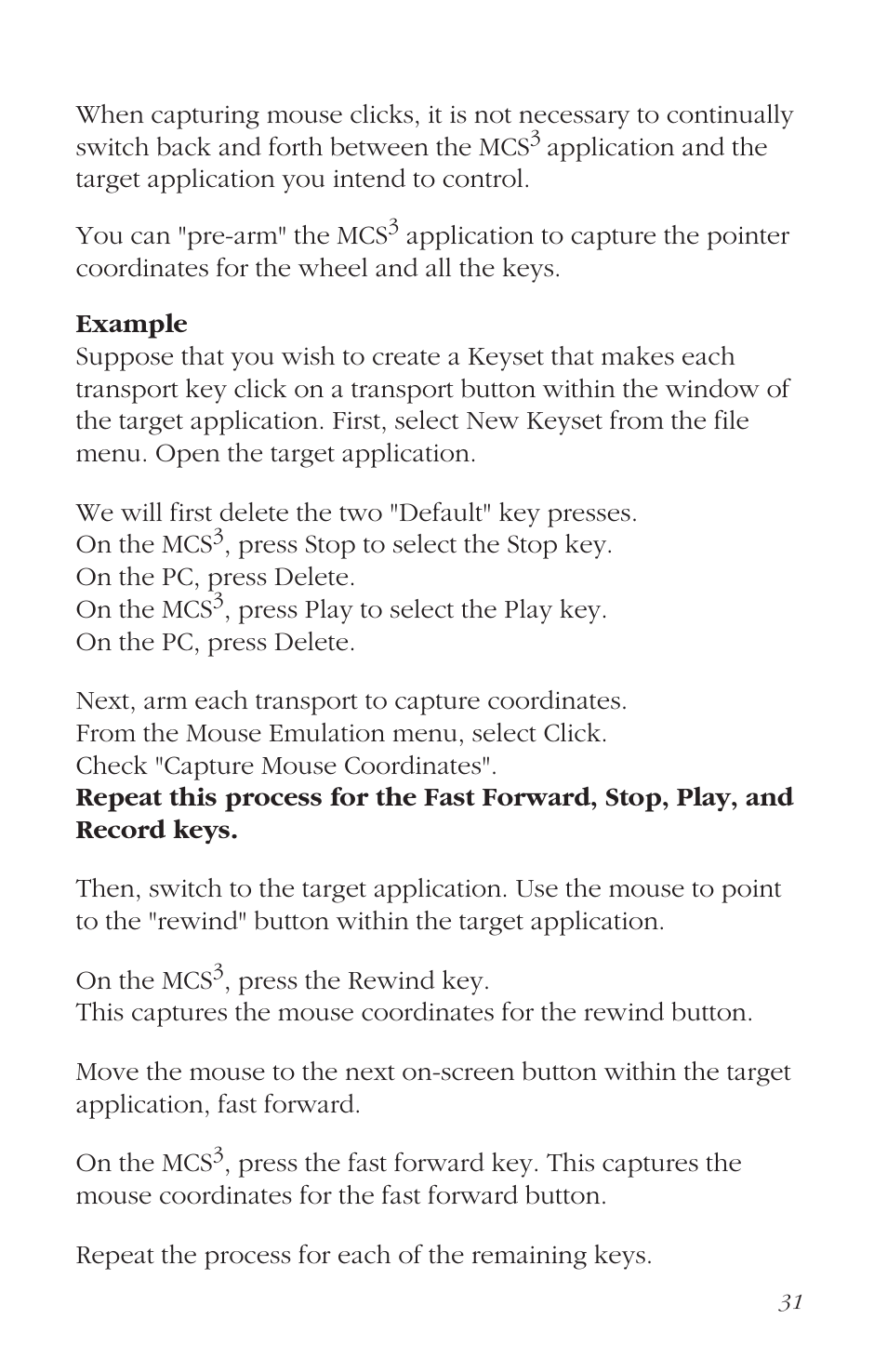 Additional time saving hints | JLCooper MCS3 USB User Manual | Page 31 / 39