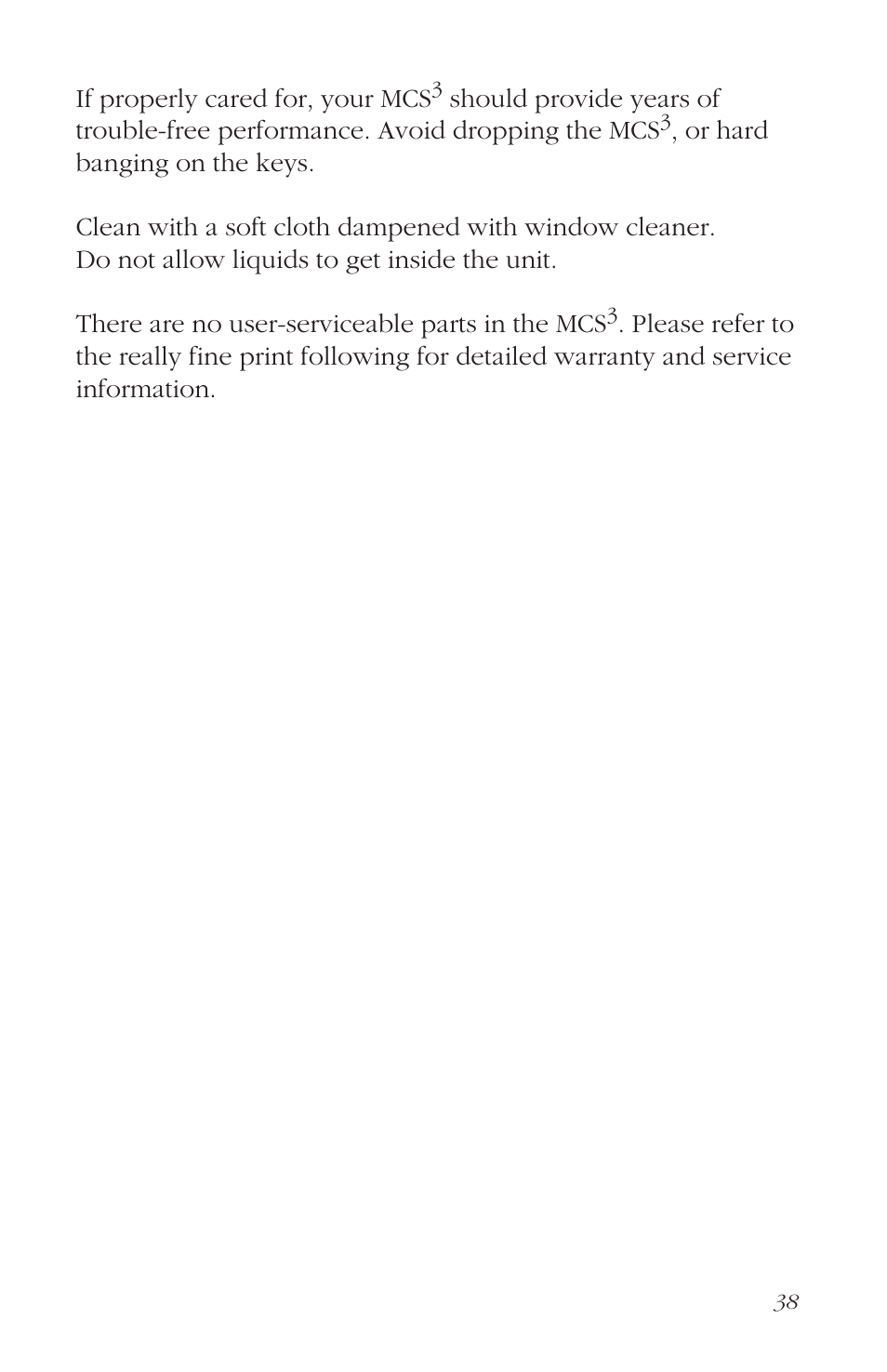 JLCooper MCS3 USB User Manual | Page 38 / 39