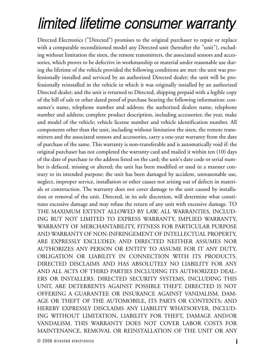 CLIFFORD Matrix 12 User Manual | Page 2 / 47