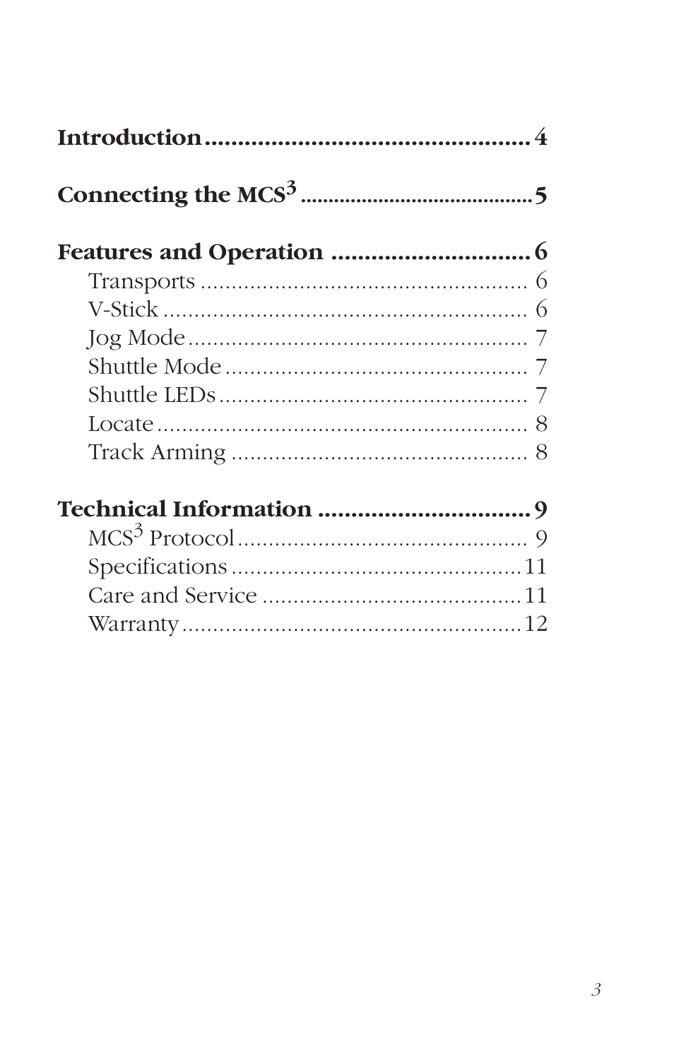 JLCooper MCS3 MIDI User Manual | Page 3 / 12