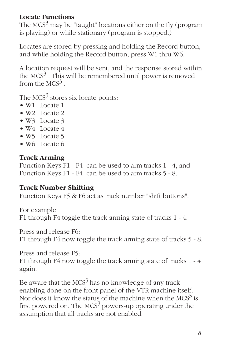 JLCooper MCS3 MIDI User Manual | Page 8 / 12