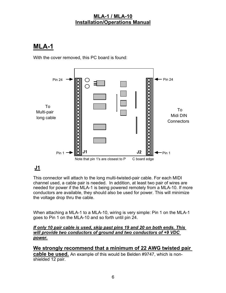Mla-1 | JLCooper MLA-1 User Manual | Page 6 / 8