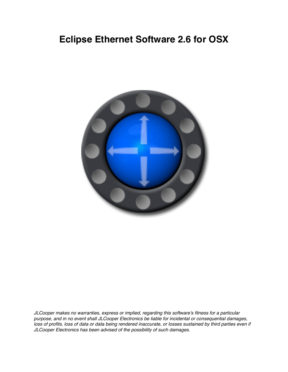 JLCooper Eclipse Ethernet 2.6 for OSX User Manual | 134 pages