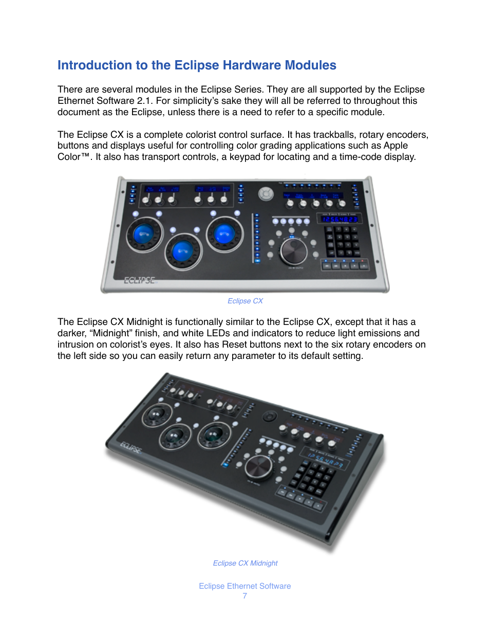 Introduction to the eclipse hardware modules | JLCooper Eclipse Ethernet 2.6 for OSX User Manual | Page 10 / 134