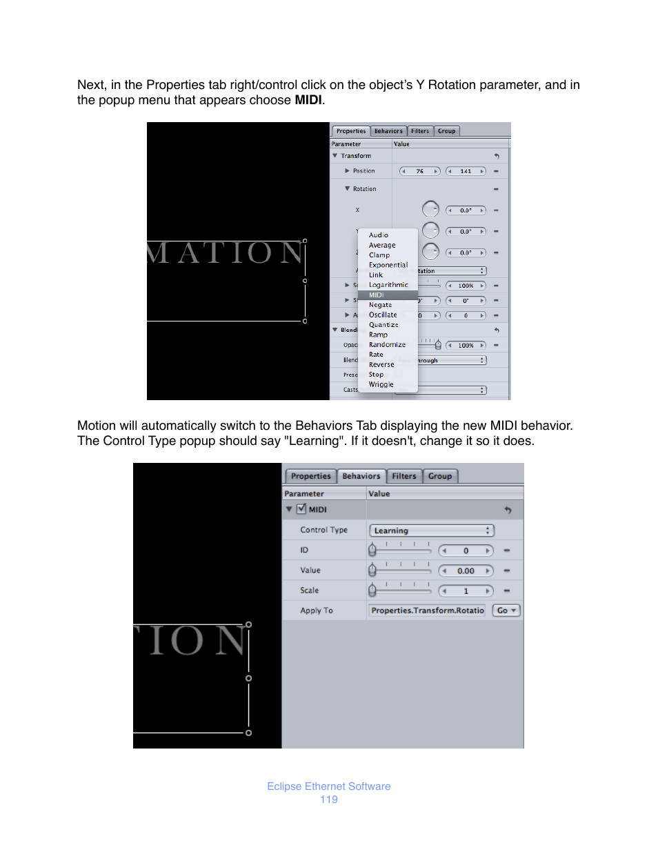 JLCooper Eclipse Ethernet 2.6 for OSX User Manual | Page 122 / 134