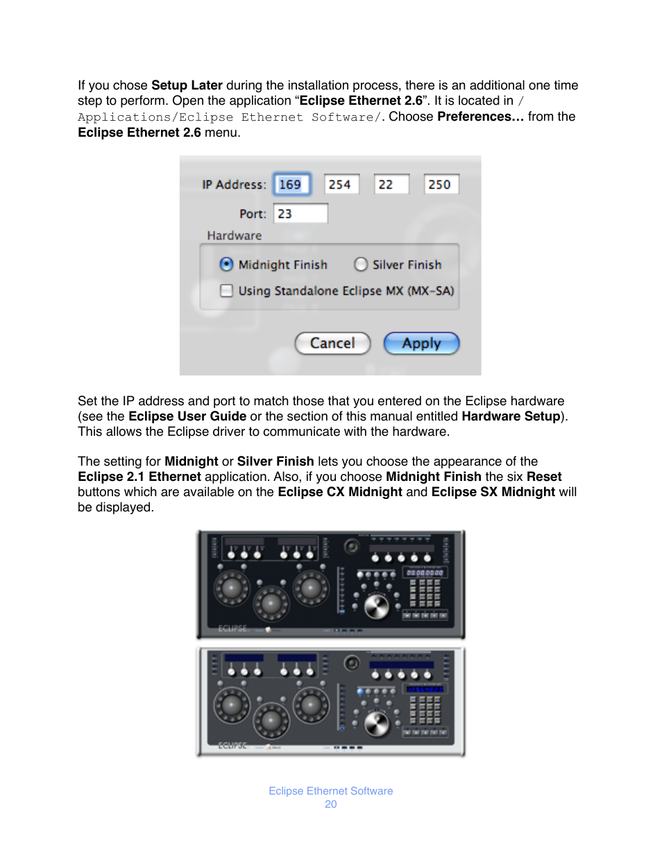 JLCooper Eclipse Ethernet 2.6 for OSX User Manual | Page 23 / 134
