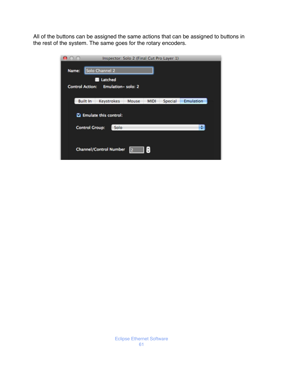 JLCooper Eclipse Ethernet 2.6 for OSX User Manual | Page 64 / 134