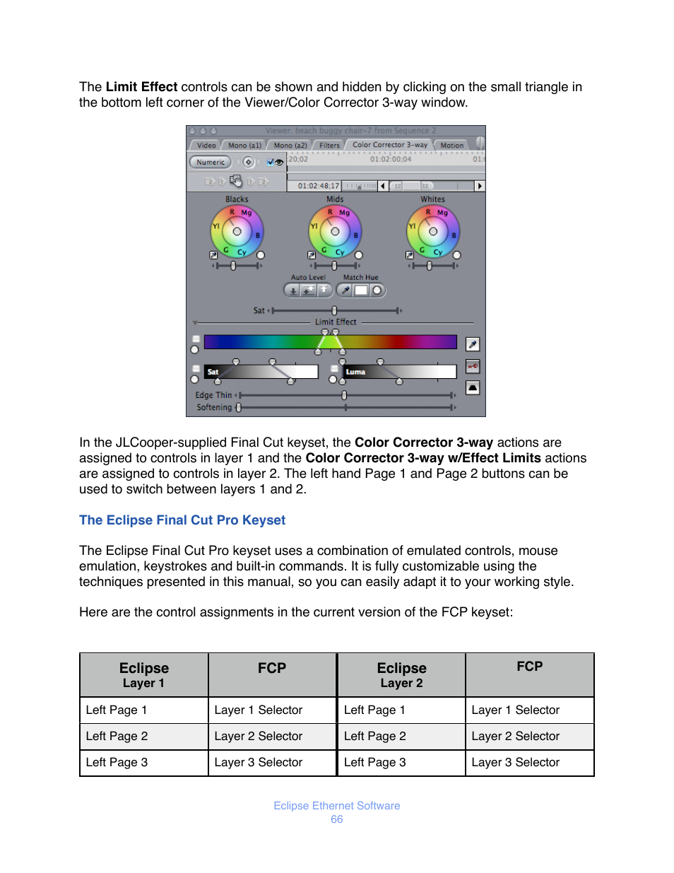 Clipse, Inal, Eyset | JLCooper Eclipse Ethernet 2.6 for OSX User Manual | Page 69 / 134
