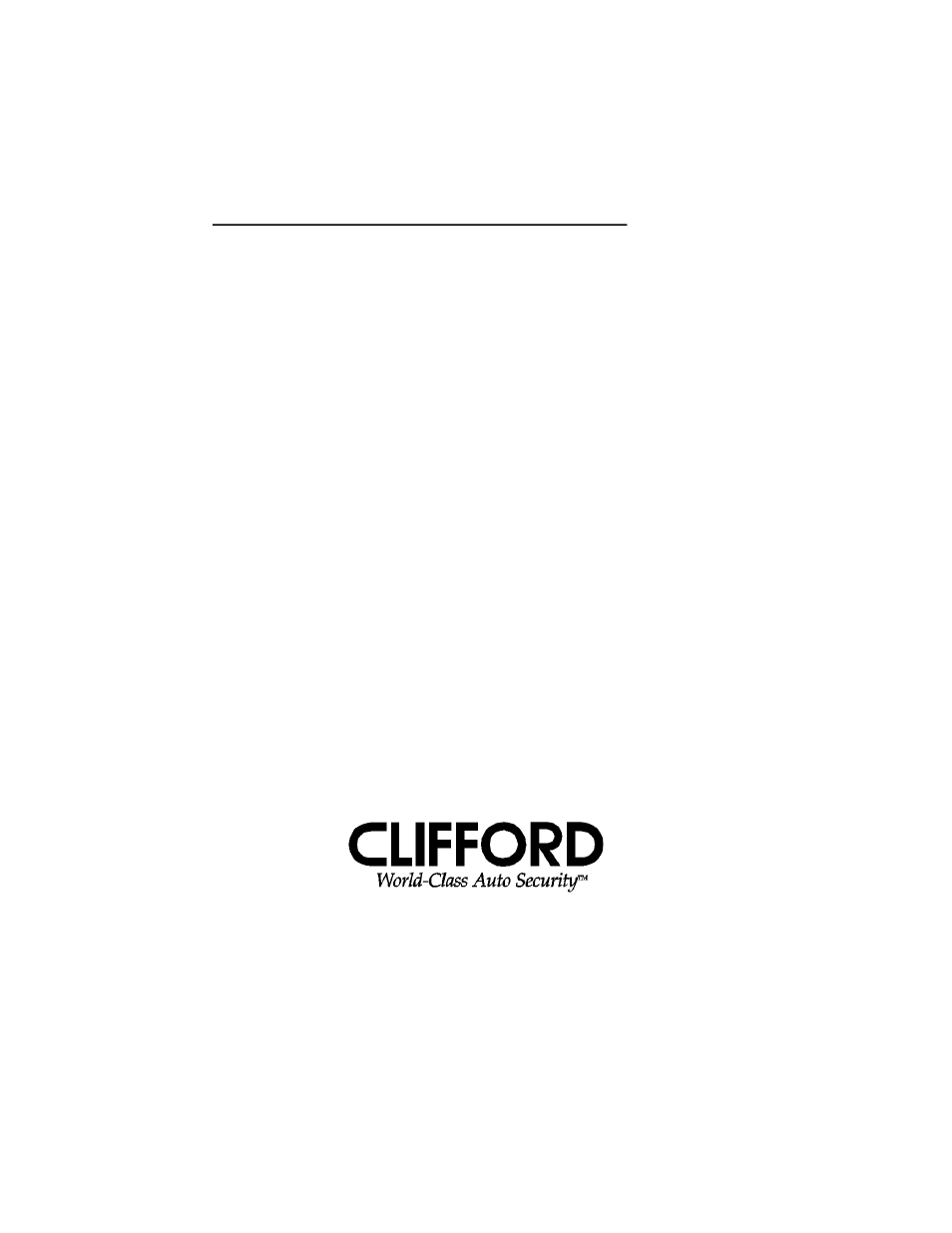 CLIFFORD Concept ACE 300 User Manual | Page 16 / 16