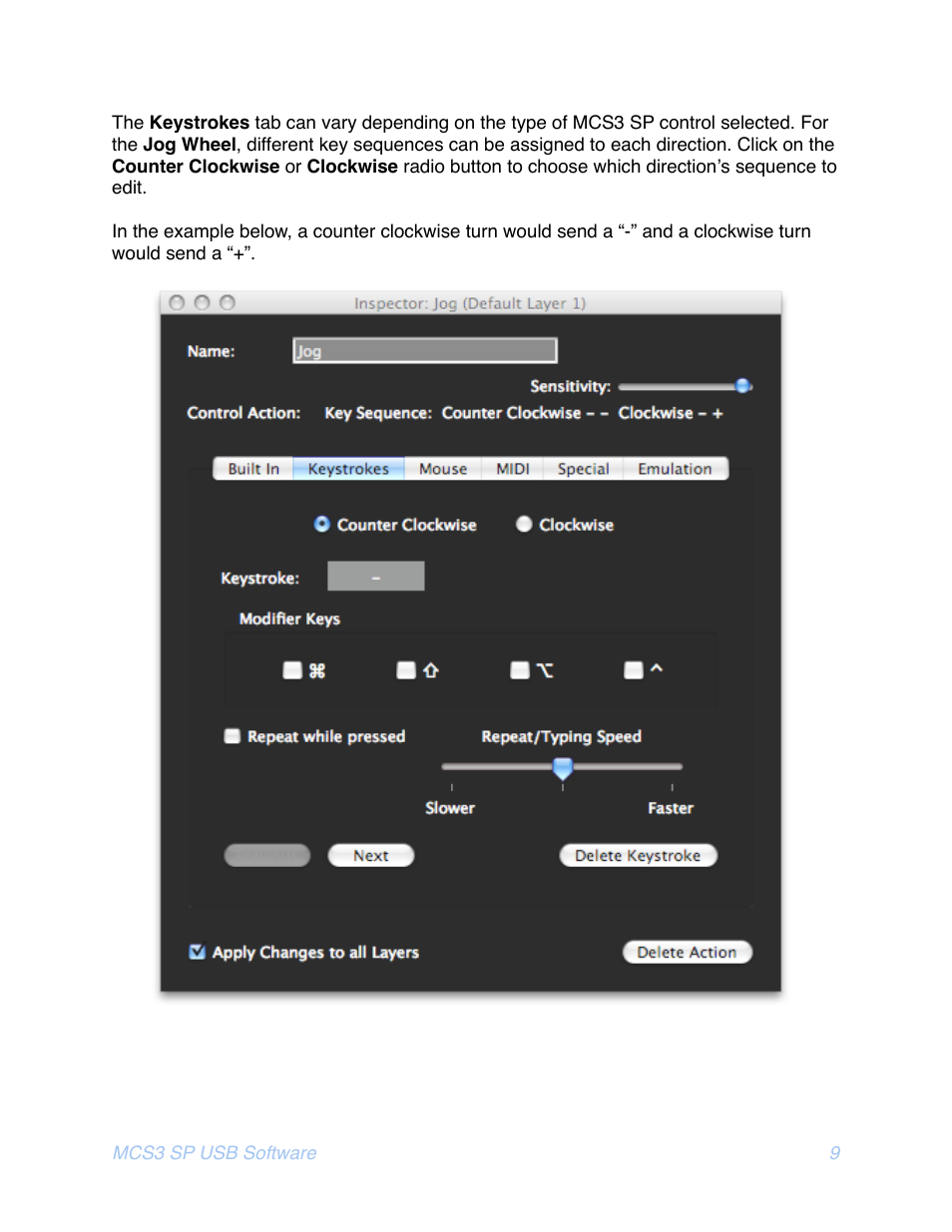 JLCooper MCS3 SP USB for OSX User Manual | Page 11 / 43