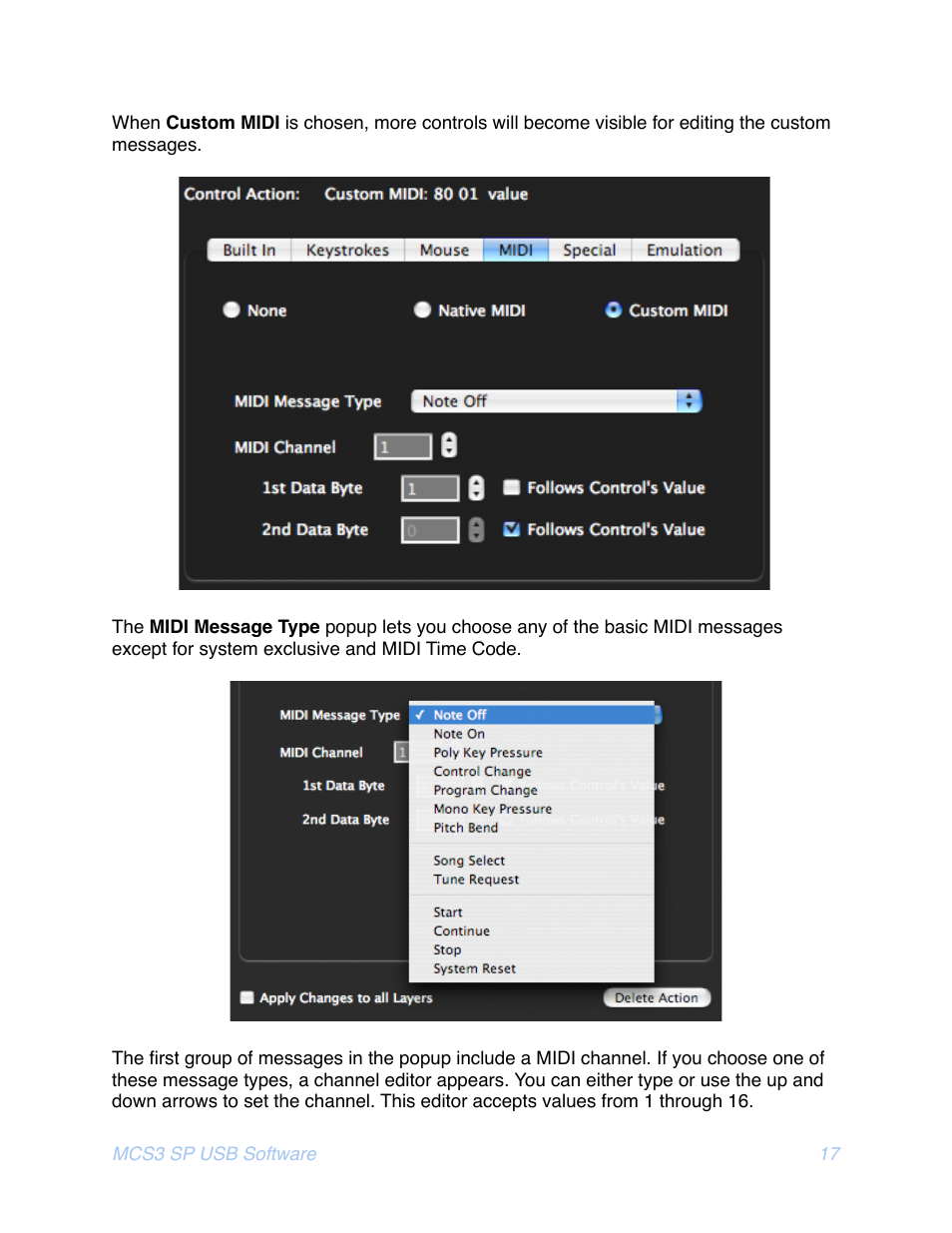 JLCooper MCS3 SP USB for OSX User Manual | Page 19 / 43