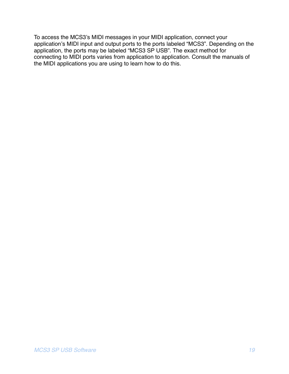 JLCooper MCS3 SP USB for OSX User Manual | Page 21 / 43