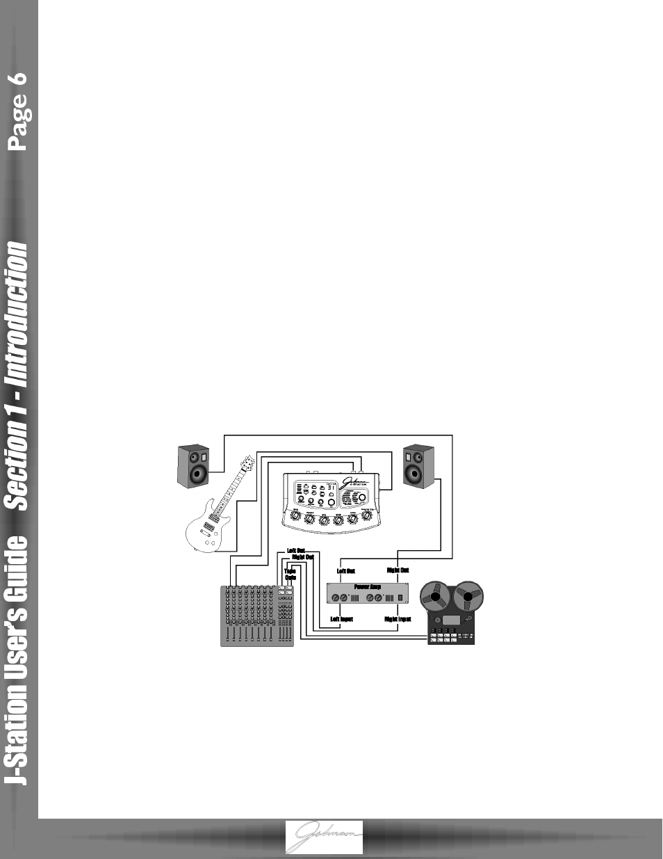 Getting started | Johnson Amplification J-STATION User Manual | Page 11 / 39