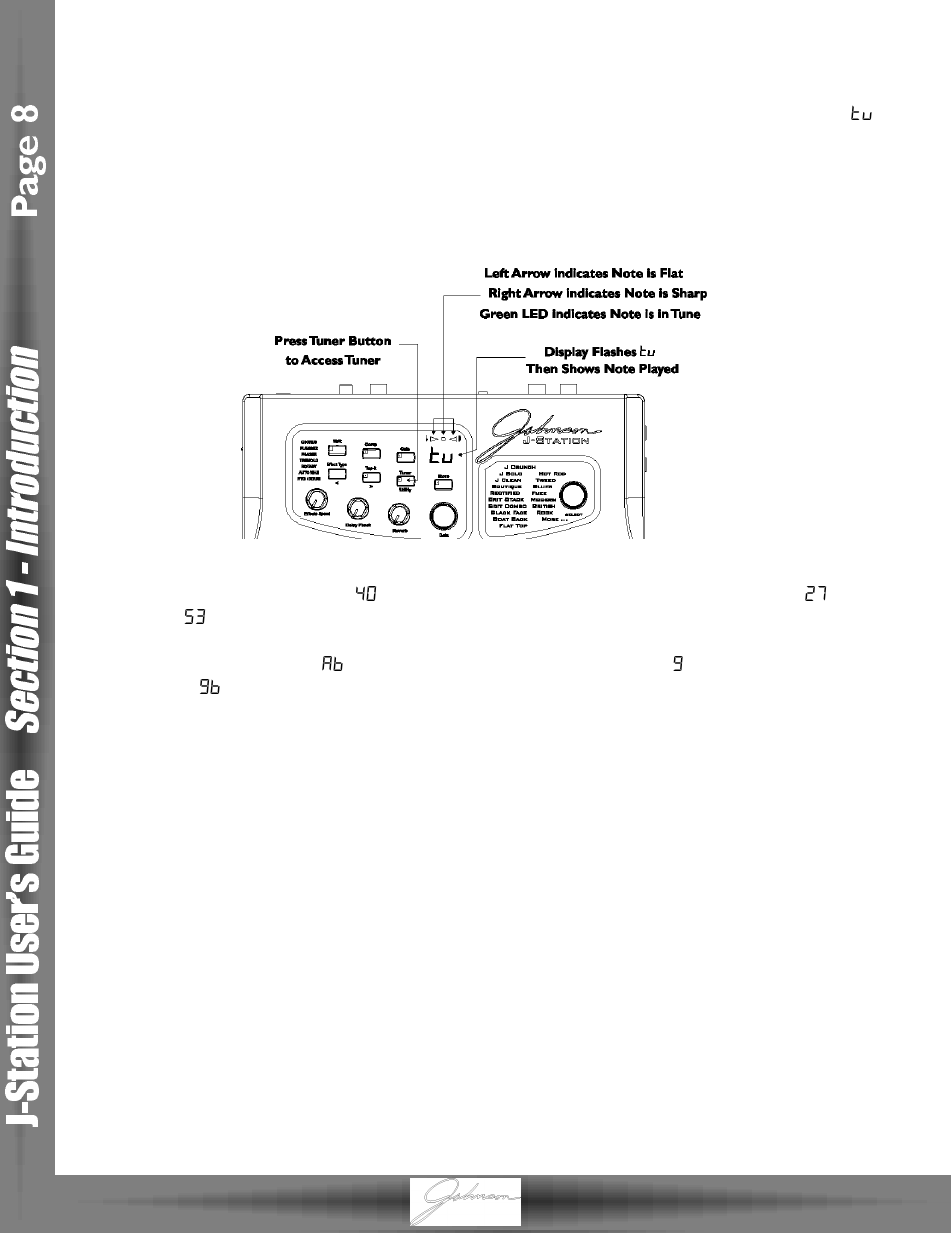 Johnson Amplification J-STATION User Manual | Page 13 / 39