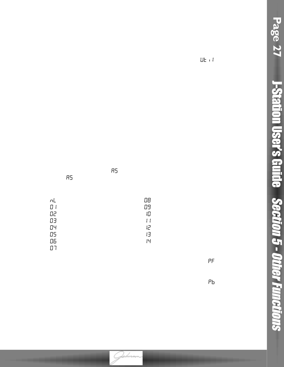 Utilities | Johnson Amplification J-STATION User Manual | Page 32 / 39