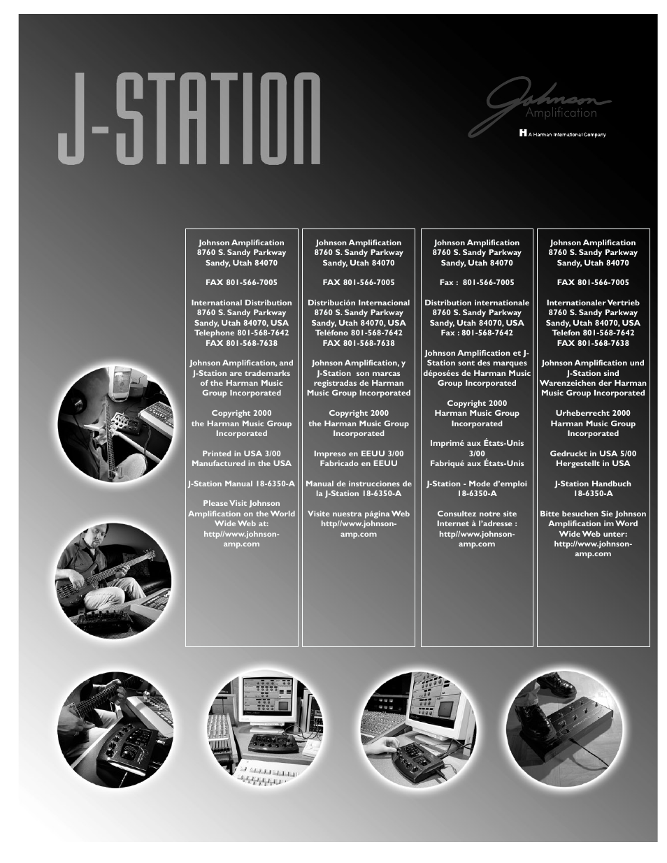 Johnson Amplification J-STATION User Manual | Page 76 / 76
