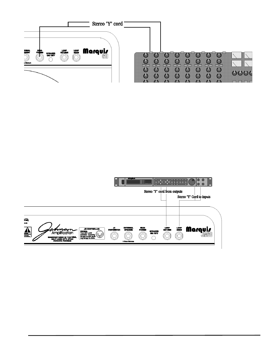 Speaker on/off, Effects loop | Johnson Amplification JM60 User Manual | Page 27 / 31