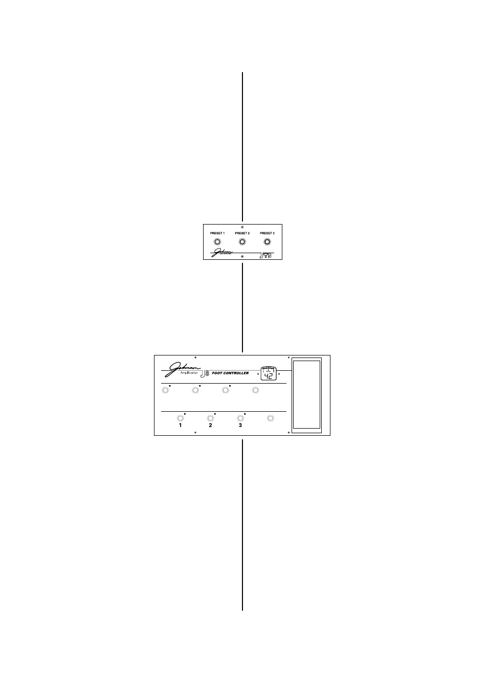 Sección 3 - otras funciones, Foot control options, Opciones de control de pedal | Johnson Amplification JT50 User Manual | Page 15 / 20