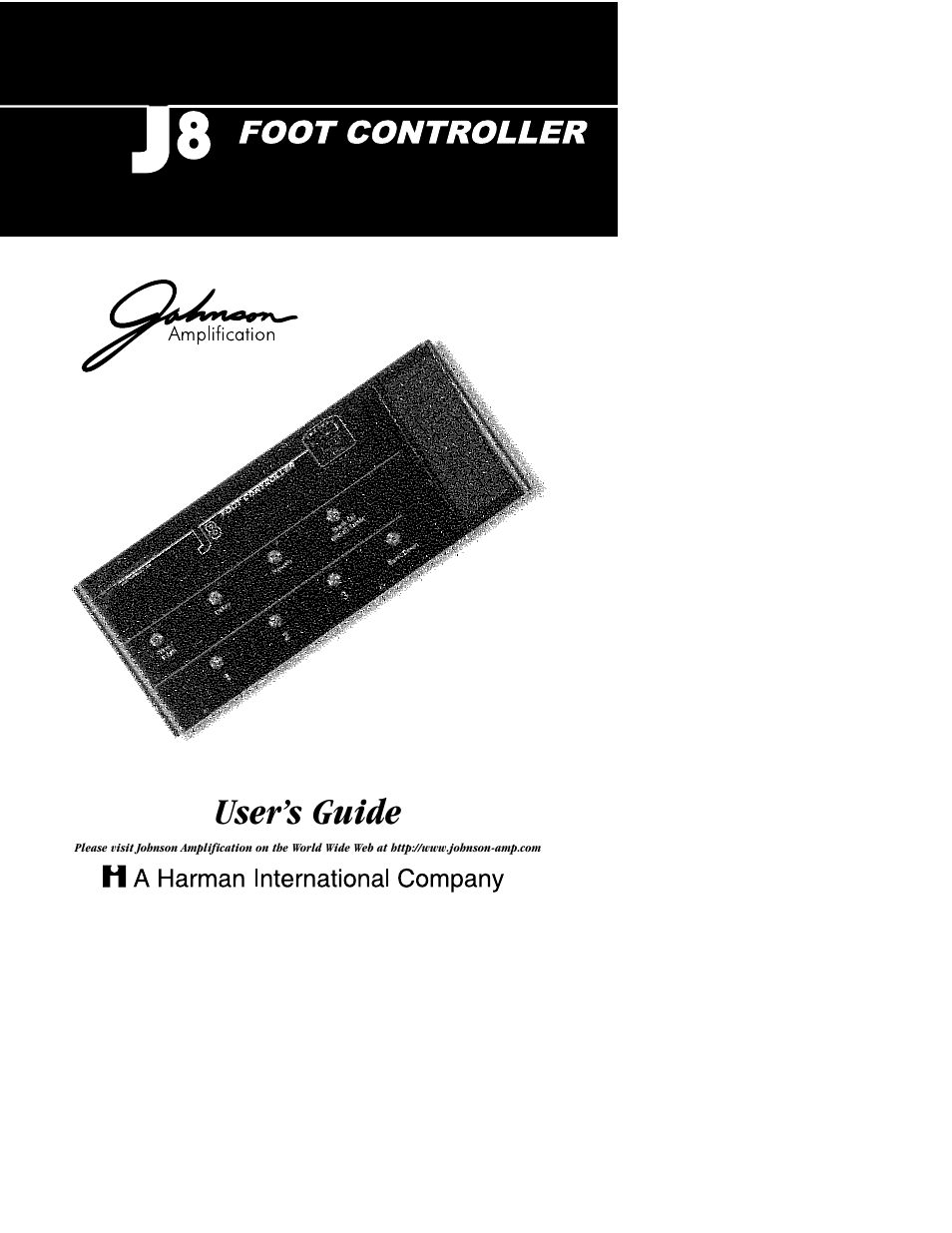Johnson Amplification J8 User Manual | 8 pages