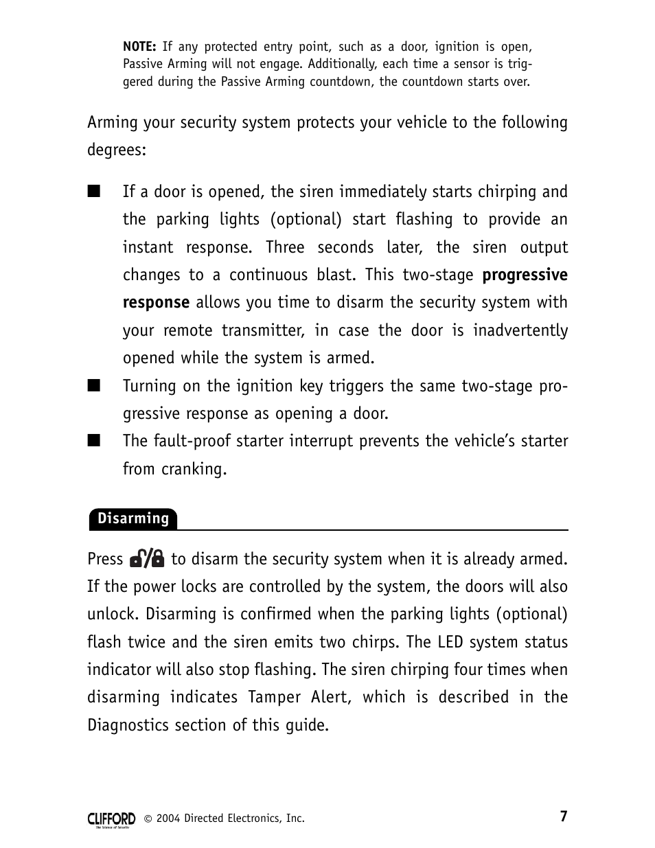 CLIFFORD 980074 SERIES 11CX User Manual | Page 12 / 23