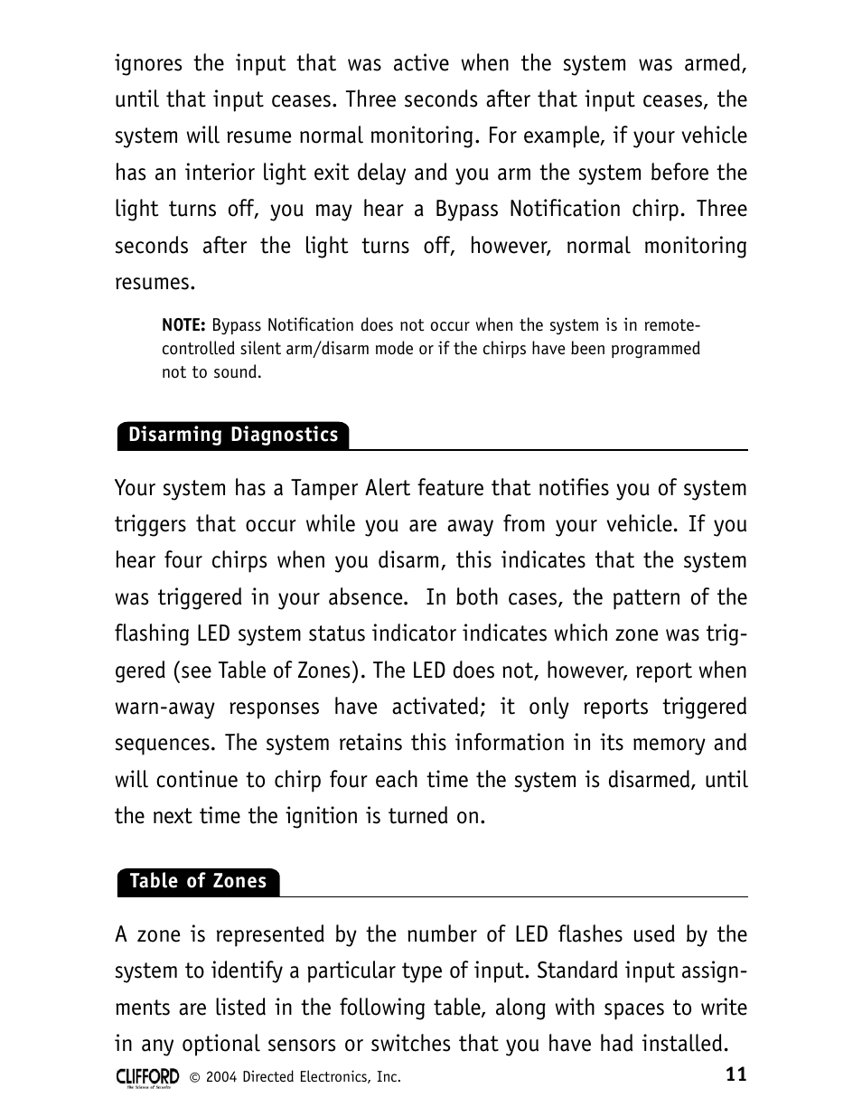 CLIFFORD 980074 SERIES 11CX User Manual | Page 16 / 23