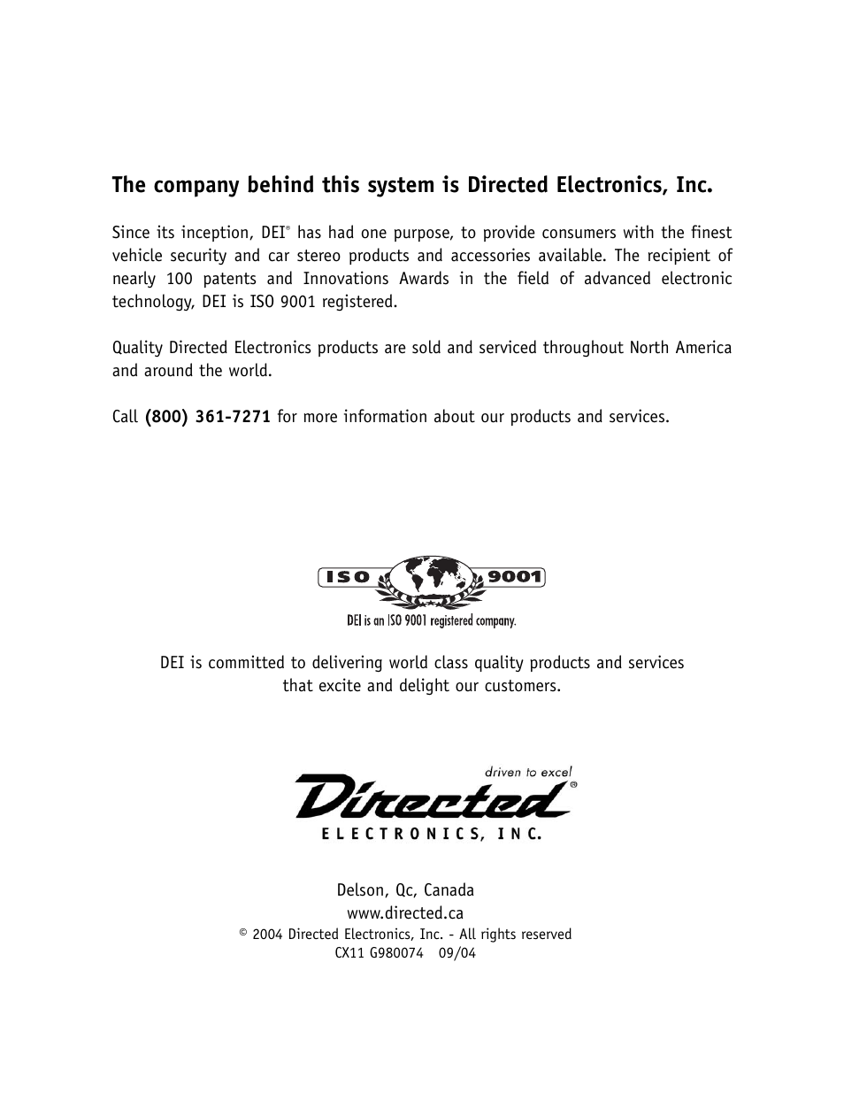 CLIFFORD 980074 SERIES 11CX User Manual | Page 23 / 23