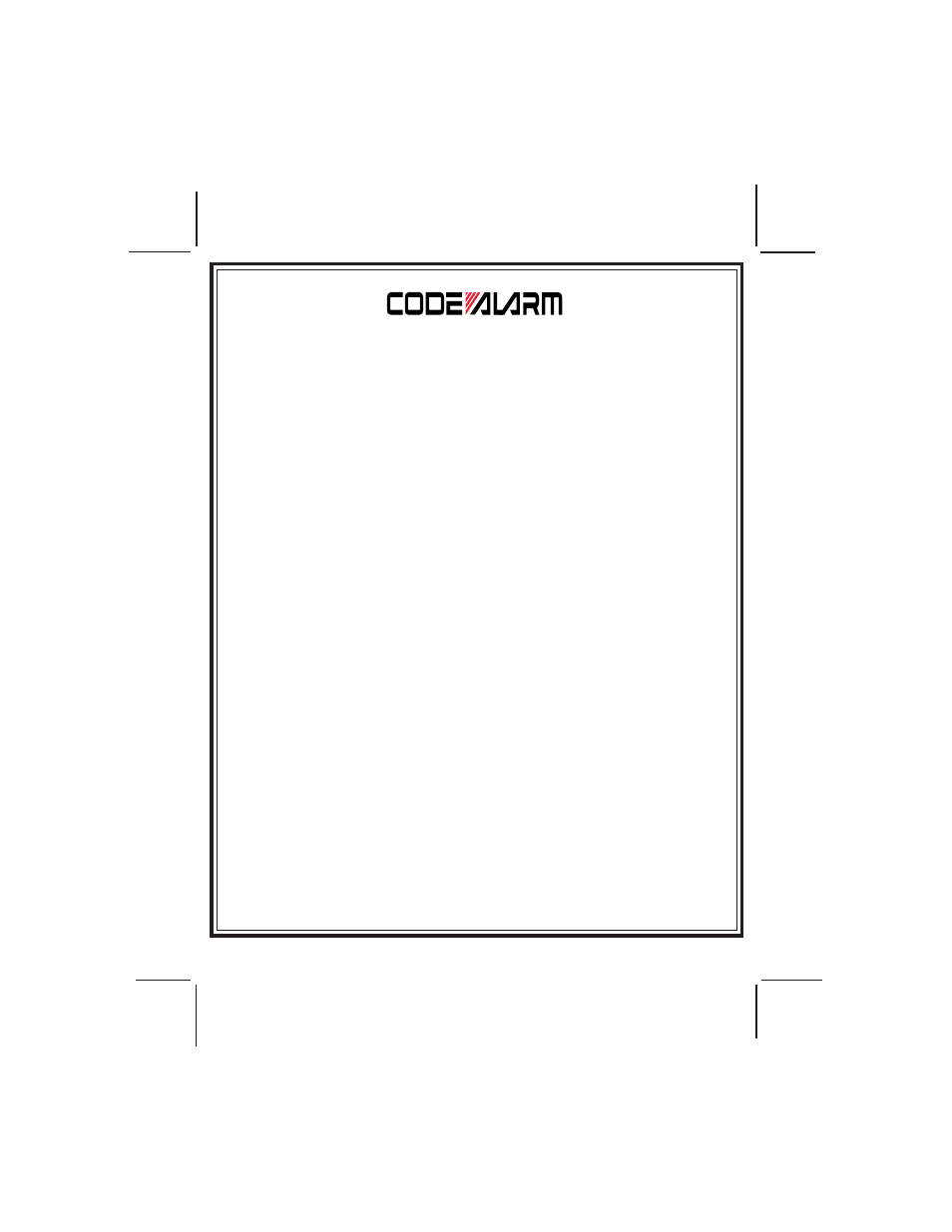Code Alarm CA 100 User Manual | Page 9 / 10