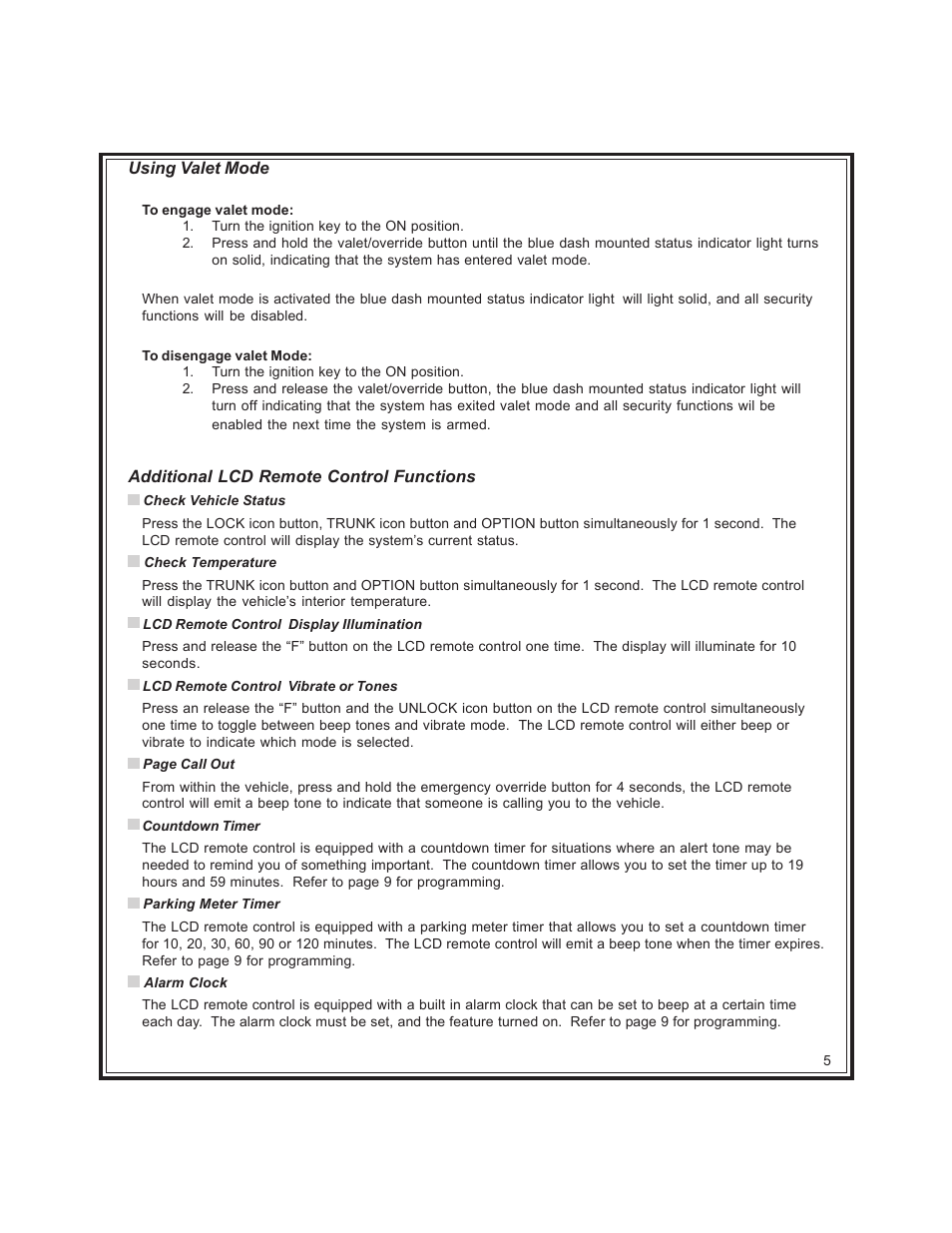 Code Alarm CA-160 User Manual | Page 5 / 12