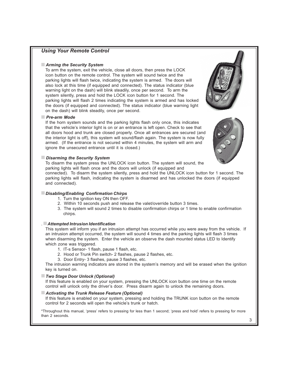 Code Alarm CA-670 User Manual | Page 3 / 14