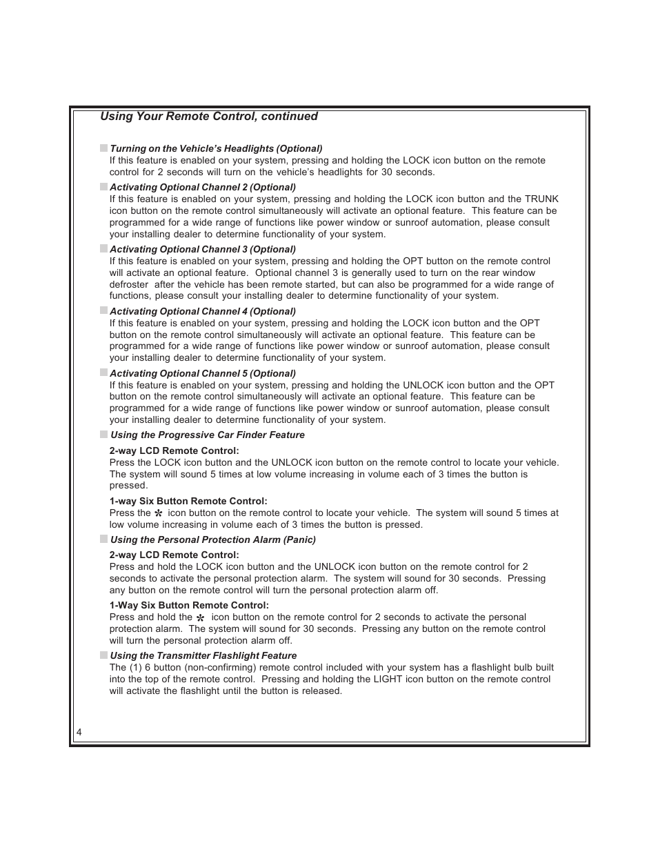 Code Alarm CA-670 User Manual | Page 4 / 14