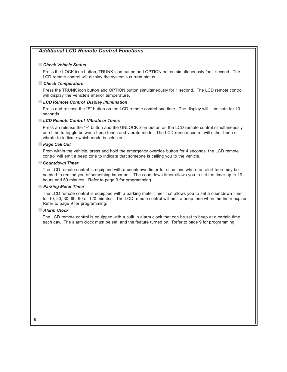 Code Alarm CA-670 User Manual | Page 8 / 14