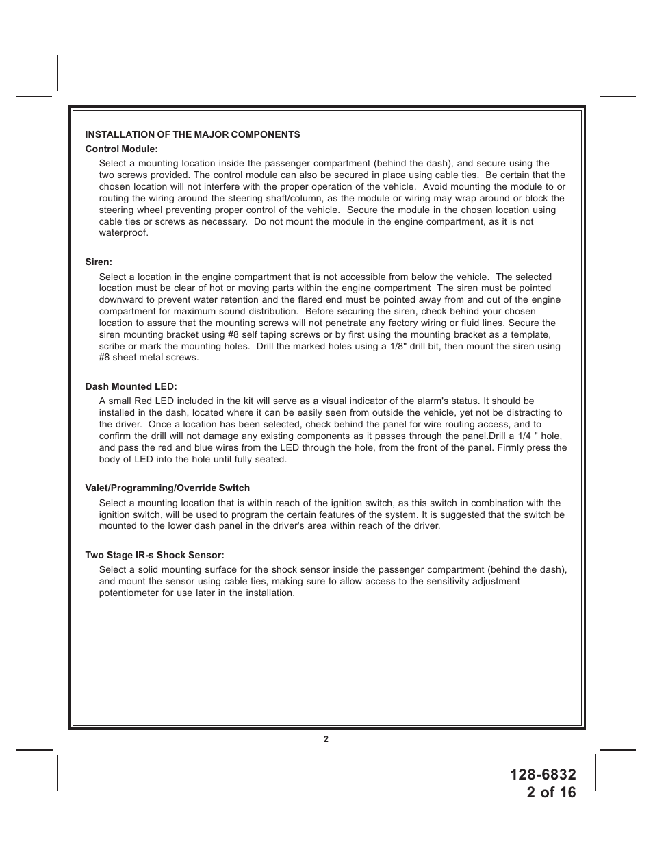 Code Alarm CA-310 User Manual | Page 2 / 7