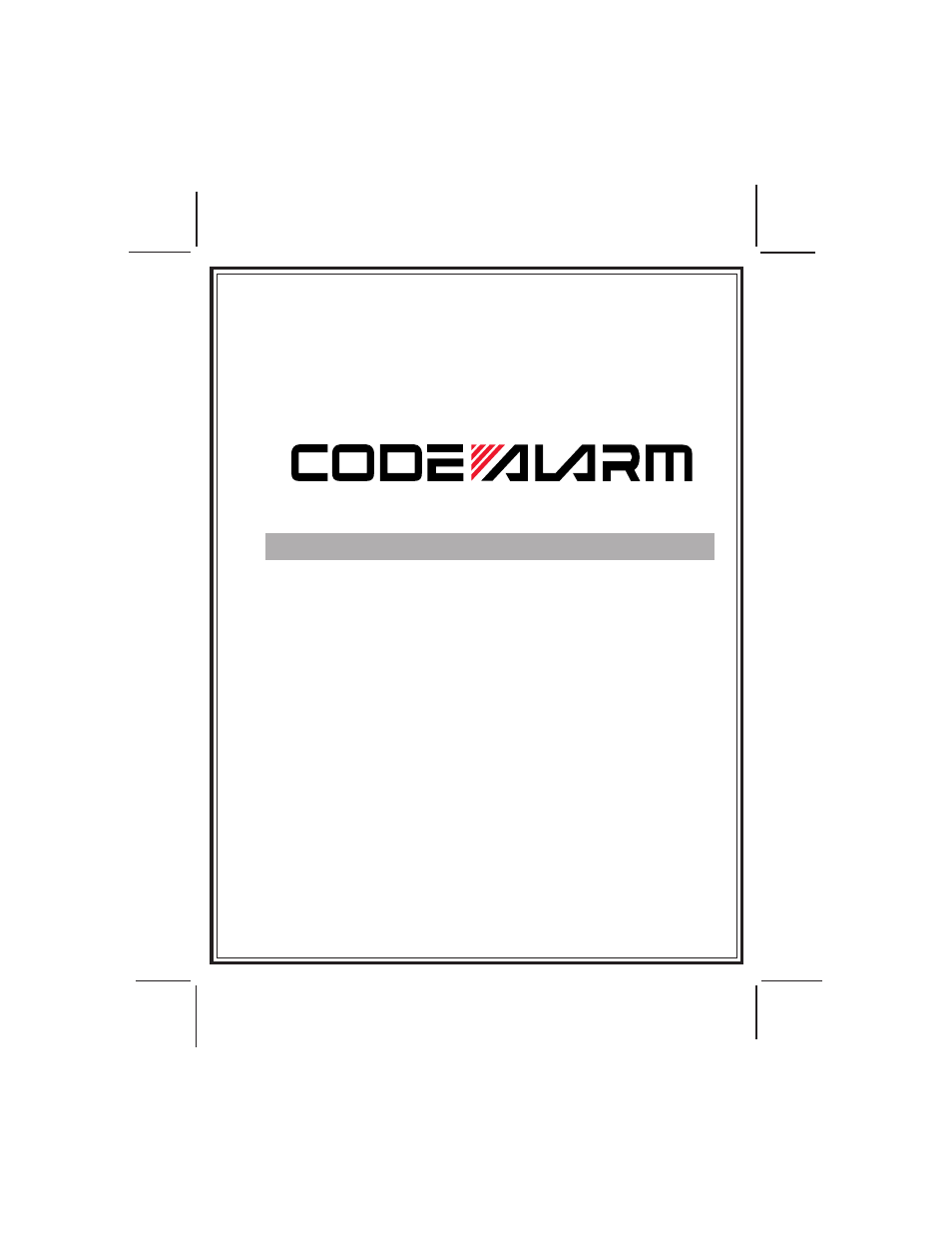 Code Alarm CA 110 User Manual | 10 pages