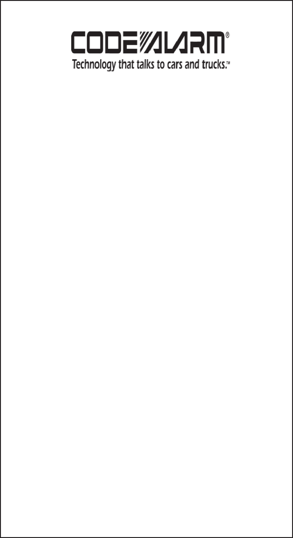 Code Alarm CA-630 User Manual | 14 pages