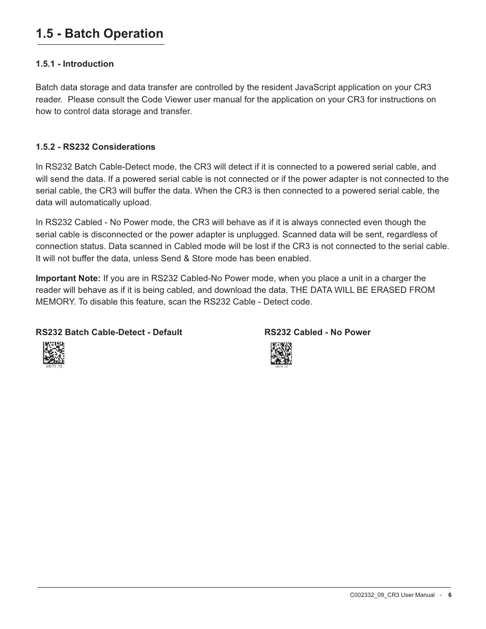 5 - batch operation | Code Alarm CR3 User Manual | Page 12 / 68
