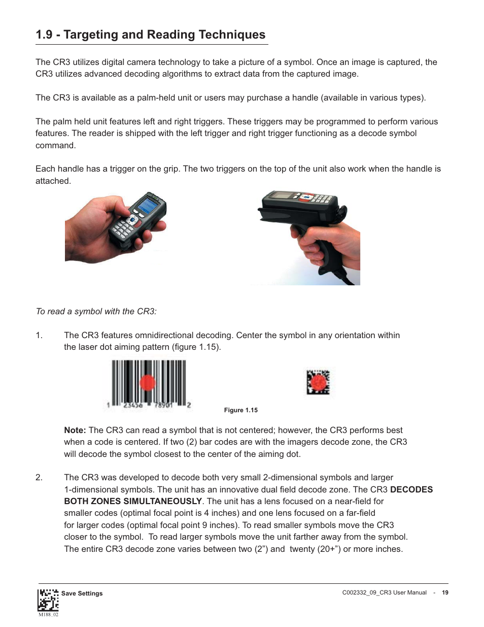 9 - targeting and reading techniques | Code Alarm CR3 User Manual | Page 25 / 68