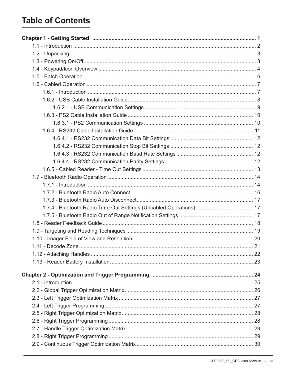 Code Alarm CR3 User Manual | Page 4 / 68