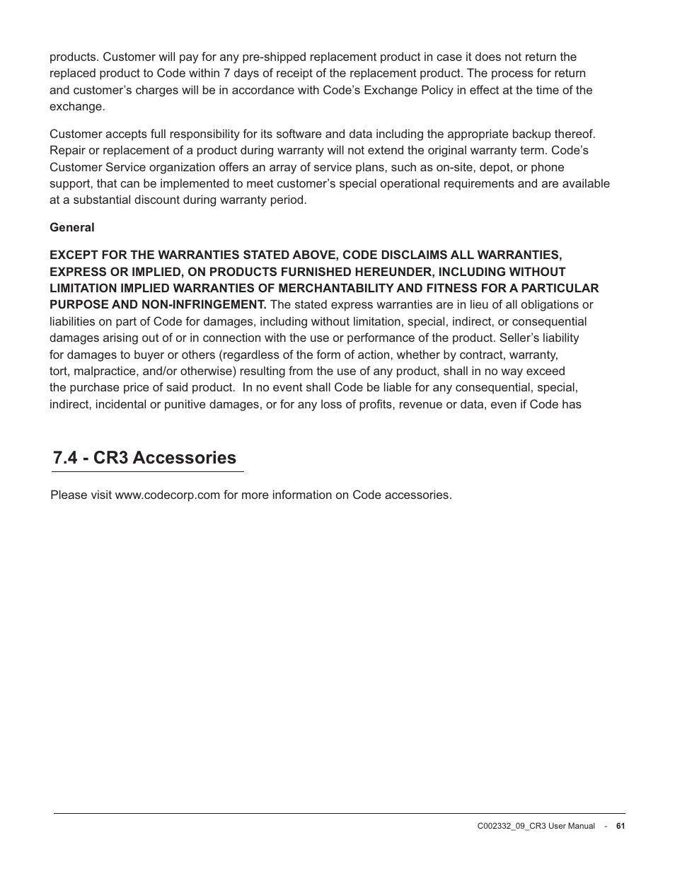 4 - cr3 accessories | Code Alarm CR3 User Manual | Page 67 / 68