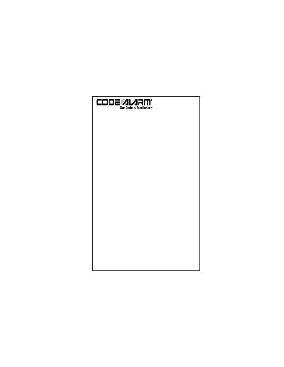 Code Alarm CATX1WAY User Manual | 2 pages