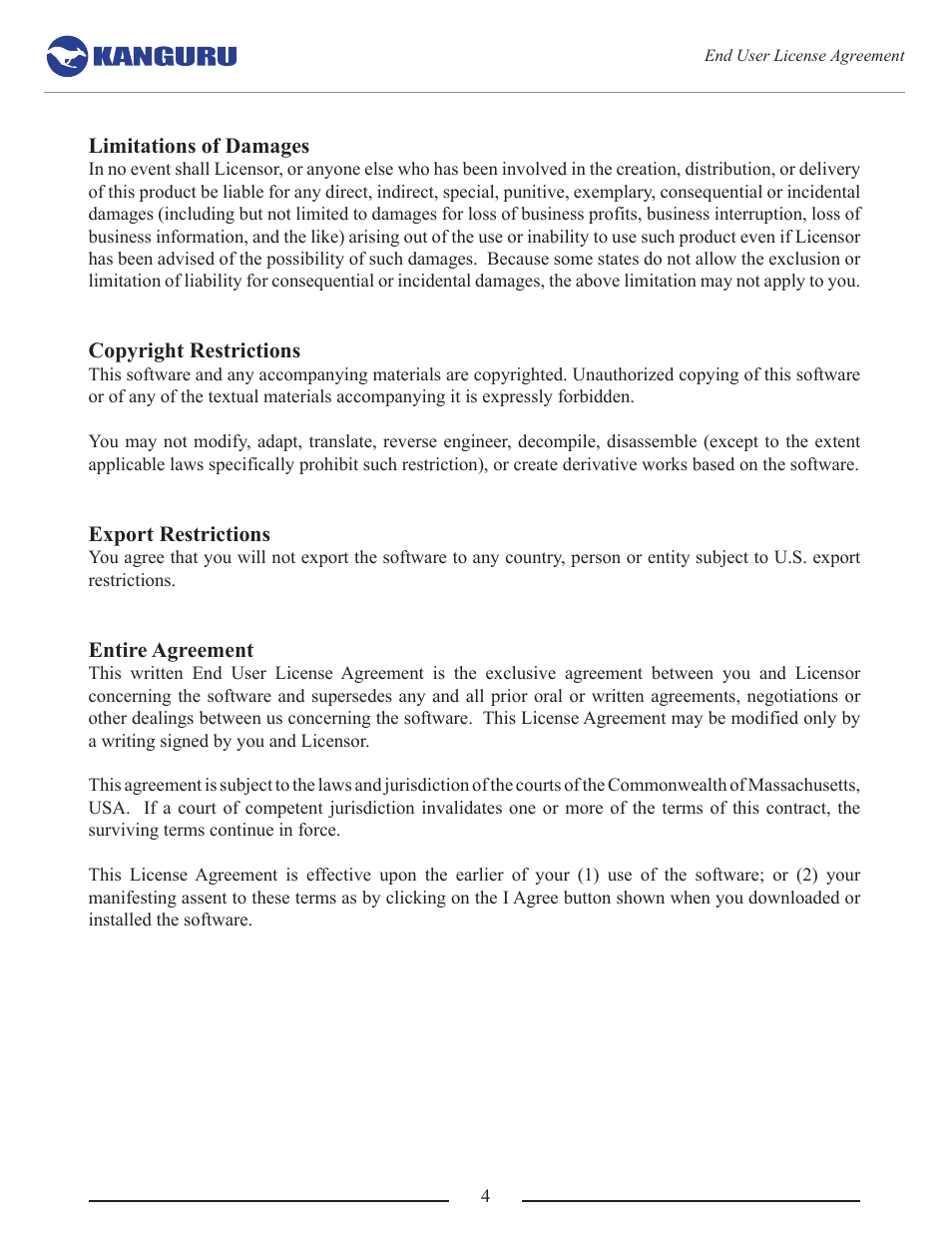 Kanguru Common Criteria Evaluated v1.21 User Manual | Page 4 / 36