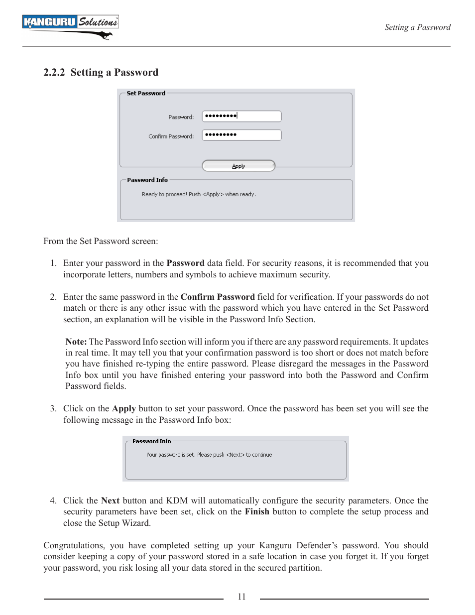 Kanguru Defender User Manual | Page 11 / 22