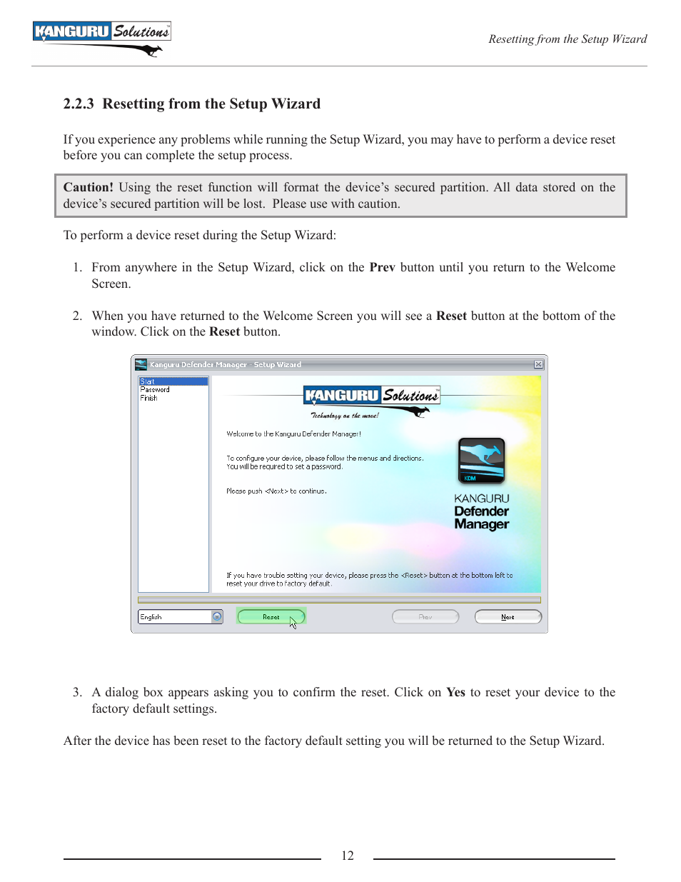 Kanguru Defender User Manual | Page 12 / 22