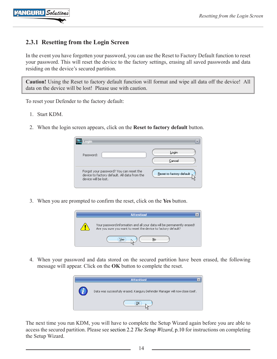 Kanguru Defender User Manual | Page 14 / 22