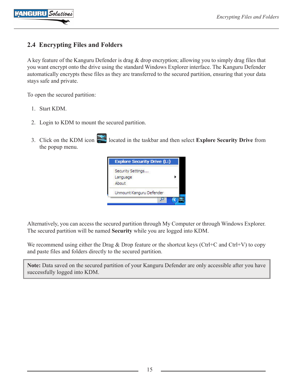 Kanguru Defender User Manual | Page 15 / 22